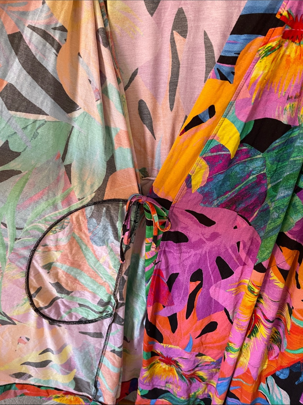 Soma Tropical Cool Night Kimono Robe Wrap Dress 🌺 - Picture 6 of 12